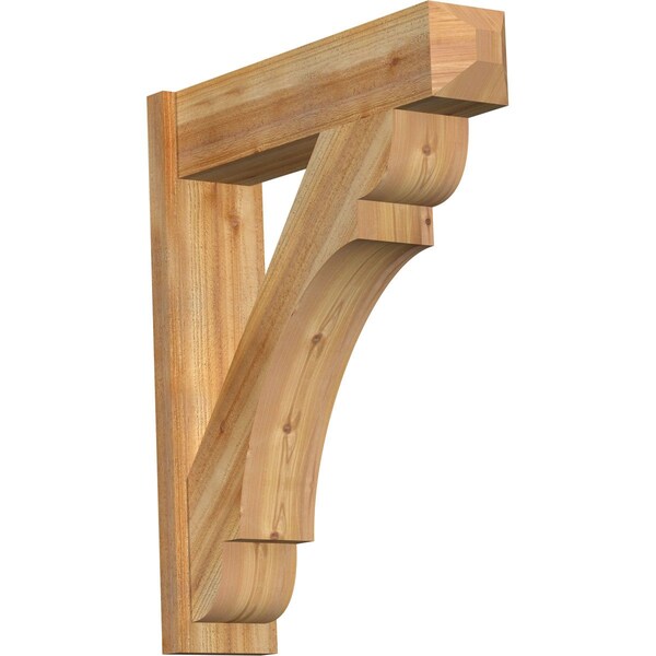 Ekena Millwork Olympic Craftsman Rough Sawn Outlooker, Western Red Cedar, 8"W x 32"D x 38"H OUT08X32X38OLY04RWR - main